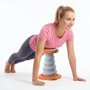 Push Up Boost Trainer, Spring Loaded Push Up Assist Rebounder for Floor, Pushup Helper for Men Women at Home Gym Chest Workout Strength Training, Beginner Friendly