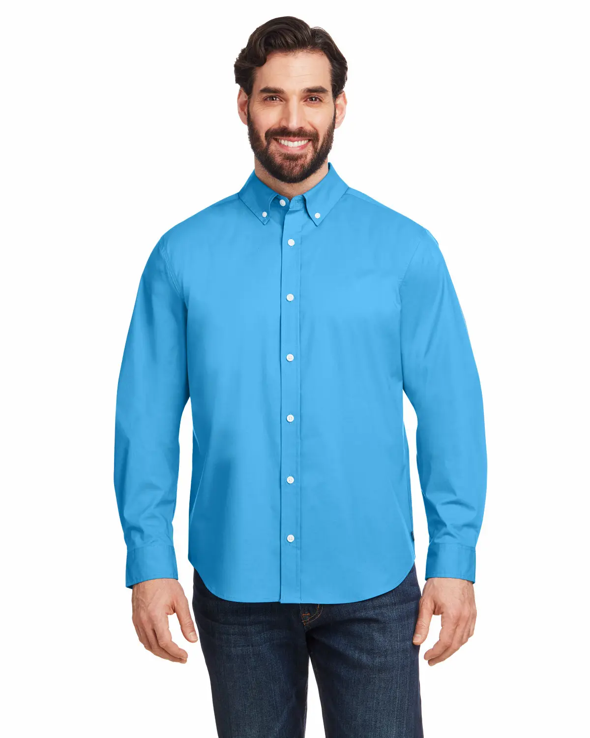Nautica Men's Button Down Collar Wrinkle resistant Staysail Shirt