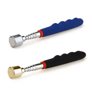 2 Pieces Magnetic Telescoping Pick-Up Tool with Pocket Clip 20 Lb Extendable Magnetic Grabber Reacher Tools 7 to 30 Inch Flexible Magnet Retrieval Stick Gadget Suitable Gifts for Men