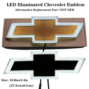 Illuminated LED Bowtie-Style Grille Emblem, 12V Waterproof Light-Up Logo Badge, Universal Fit for Most Full-Size Trucks & SUVs,Accessories For Car,auto parts accessories,op,cars accessories,car essentials