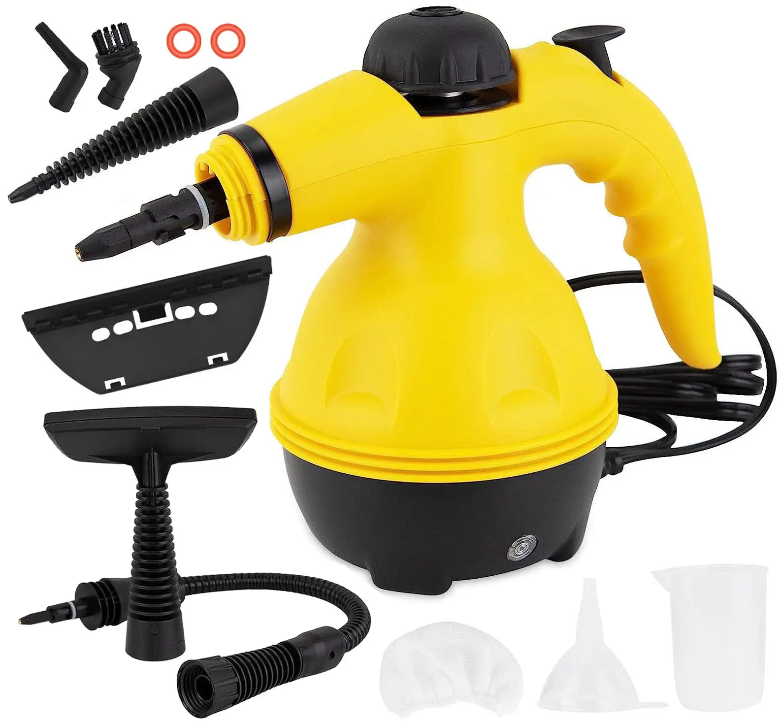 Pressurized Handheld Steam Cleaner with 12 accessories,Portable and Chemical Free,Muti-Surface deep Cleaning Tools for home and Car use.Durable
