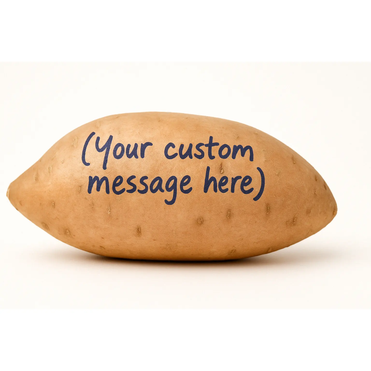 The Original YAM-A-GRAM! Customized gift. Like a greeting card but better. Send them a custom message handwritten on a real yam! More memorable than a greeting card. More fun than flowers.