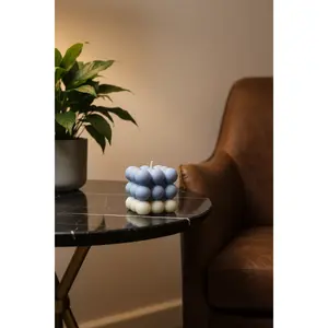 Linen Glory Scented Bubble Candle