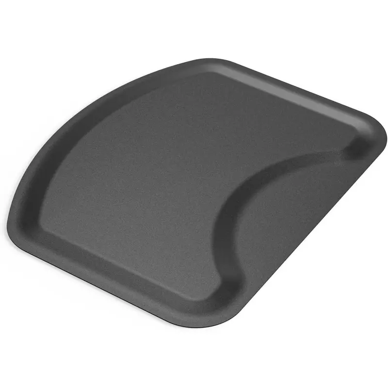 OmySalon Thick PVC Rubber Anti-Fatigue Salon Mat for Hair Stylists - 0.5-In (1/2'' Thick) Stable Durable Rectangle Mat with Round Cutout, PU Foam Bottom, Chair-Ready Commercial Furniture, Salon Furniture for Barbershops