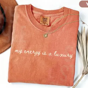 Comfort Colors Showgirl Era Shirt, My Energy Is A Luxury Tee, Self Love Shirt For Women, Bold Statement Gift, TS12 Fan Merch Tour Shirt