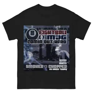 8Ball & MJG Comin' Out Hard Trendy Oversized Streetwear T-Shirt