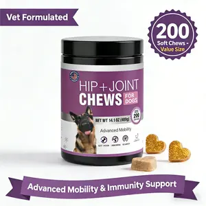 Vet-Recommended Hip & Joint Supplement for Dogs - 200 Soft Chews