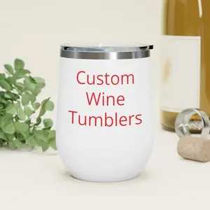 Custom 12oz Insulated Wine Tumbler Personalized Gifts Promotional Products