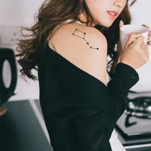 Big Dipper Tattoo Constellation Tattoo 2 Week Tattoo Semi Permanent Tattoo Celestial Tattoo  Star Tattoo Minimalist Tattoo Festival Tattoo Sexy Tattoo Neck Tattoo Gift Glossy