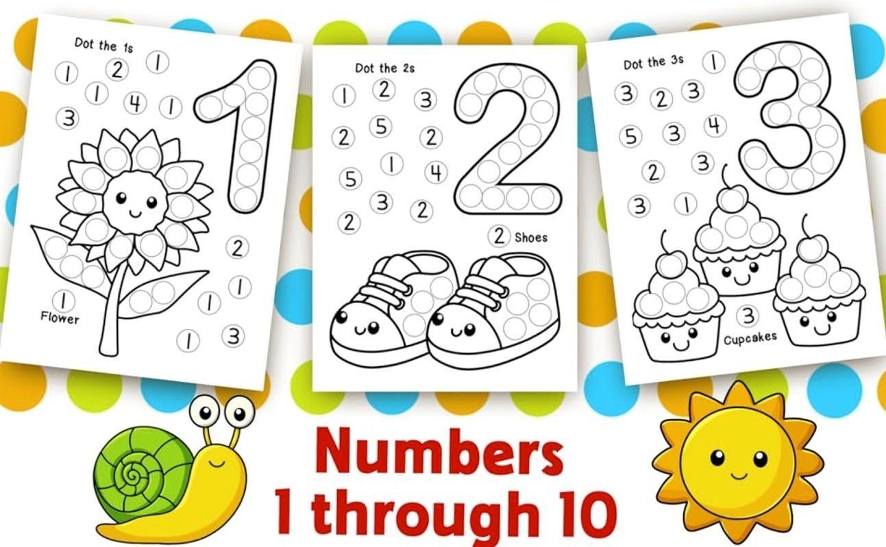 Dot Markers Activity Book: Letters, Numbers and Shapes Art Coloring for Toddlers Ages 1-3 and 2-4   Paperback – October 27, 2024