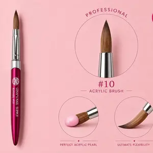 GNS Acrylic Brush #10 - 100% Kolinsky for Perfect Nails
