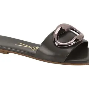 Vizzano Gold Buckle Slides for Women and Girls - Stylish and Comfortable Footwear