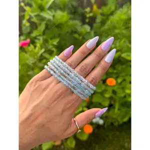 Faceted Blue Topaz Bracelet