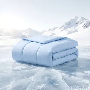 Cold Touch Fabric Absorbs Body Heat Double-Sided Cool Design Soft Fluffy Comforter for Night Sweats Hot Sleeper Christmas Gift OEKO-TEX Certified Eco-Friendly Materials