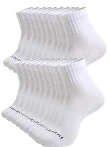 women's letter print sports crew socks, athletic mid calf socks, soft comfy breathable sports hosiery for women, track socks, socks for women
