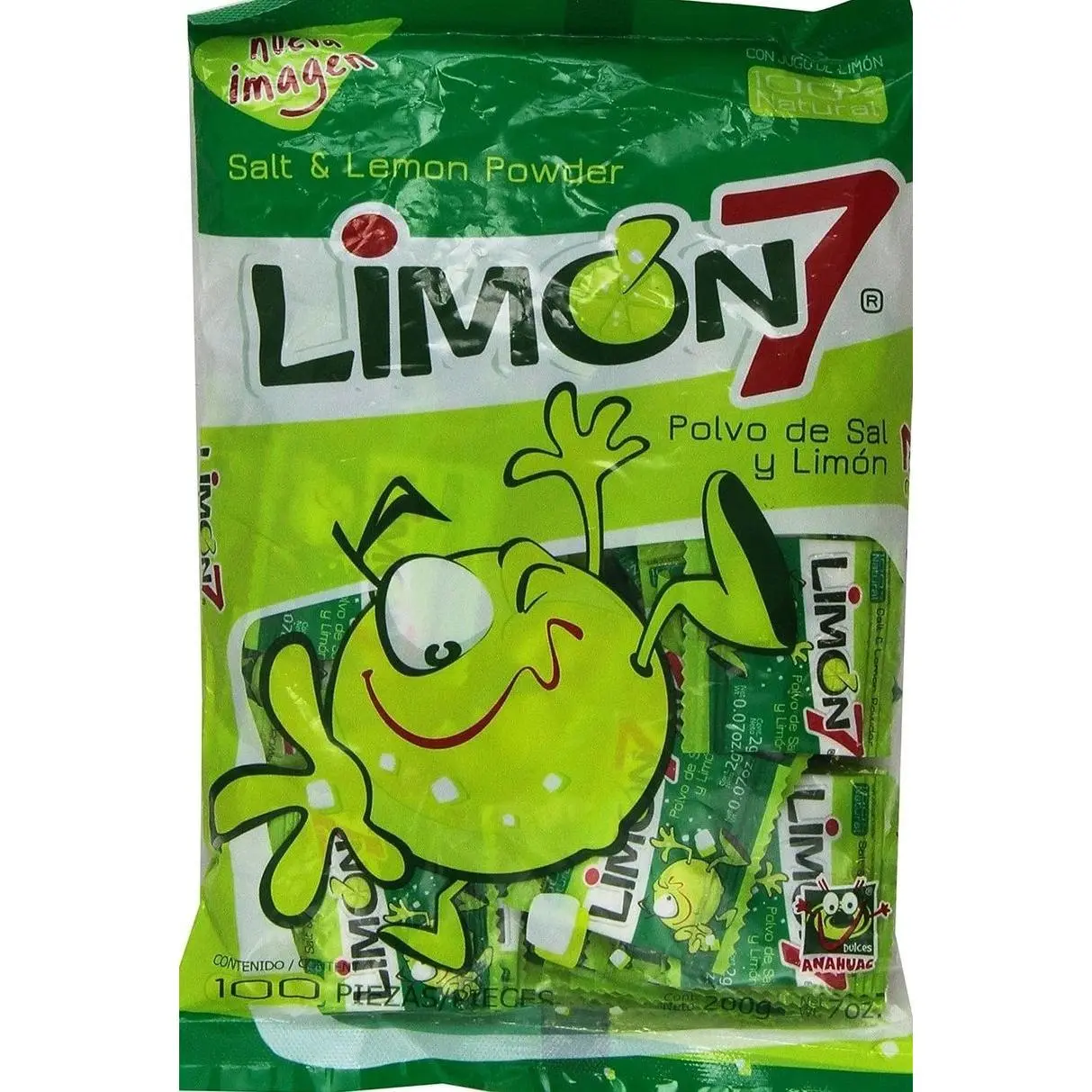Limon 7 Salt & Lemon Powder Mexican Candy by Anahuac, 0.5 pounds