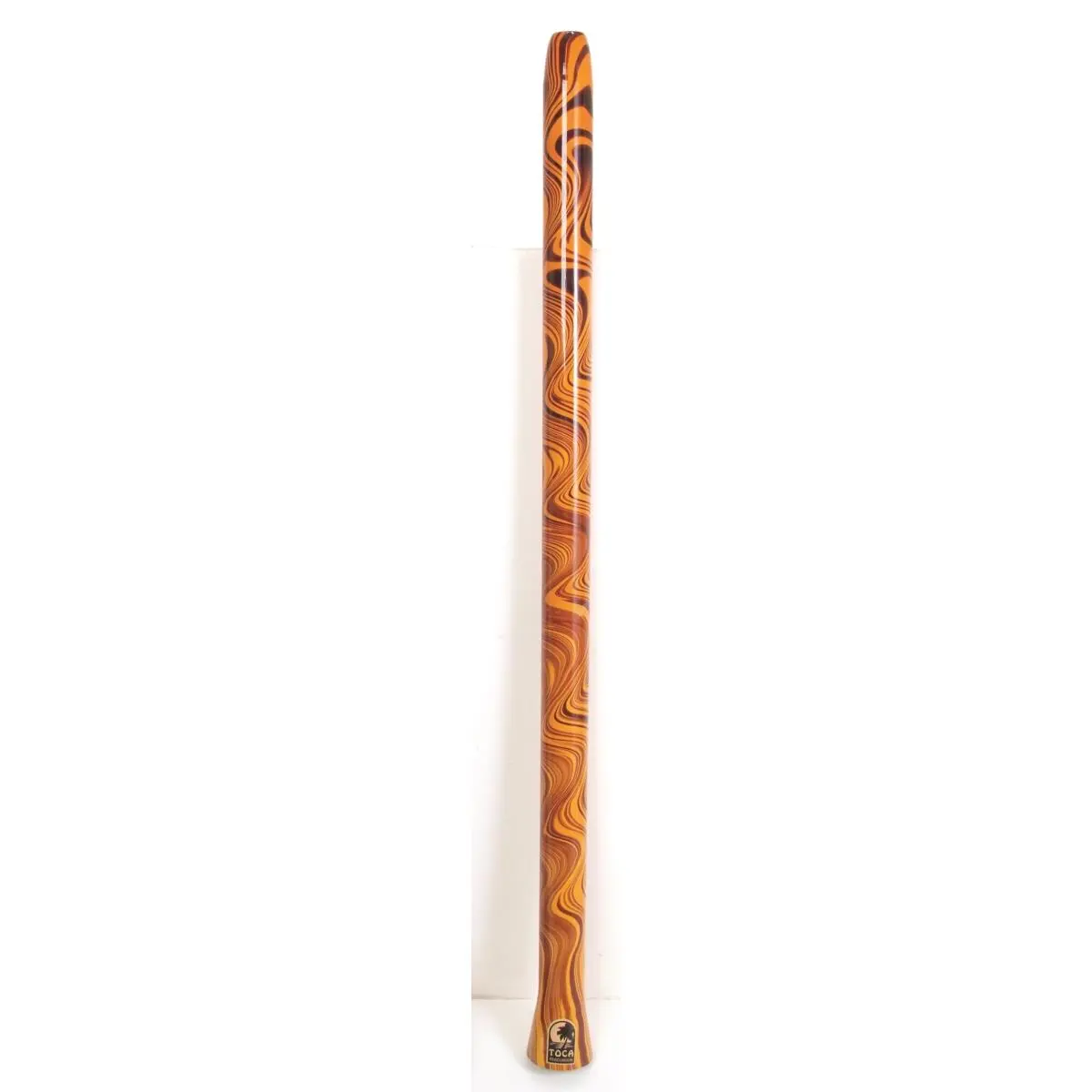 212 MAIN Toca Duro Didgeridoo - Orange Swirl Design, Lightweight, Includes Musical Instrument Accessories