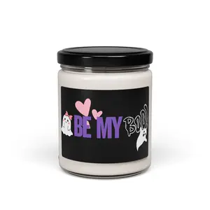 Scented Candle: "Be My Boo" Ghost Theme, Cute Gift for Spooky Baskets, Cozy Home Décor, Aromatherapy, Romantic Night