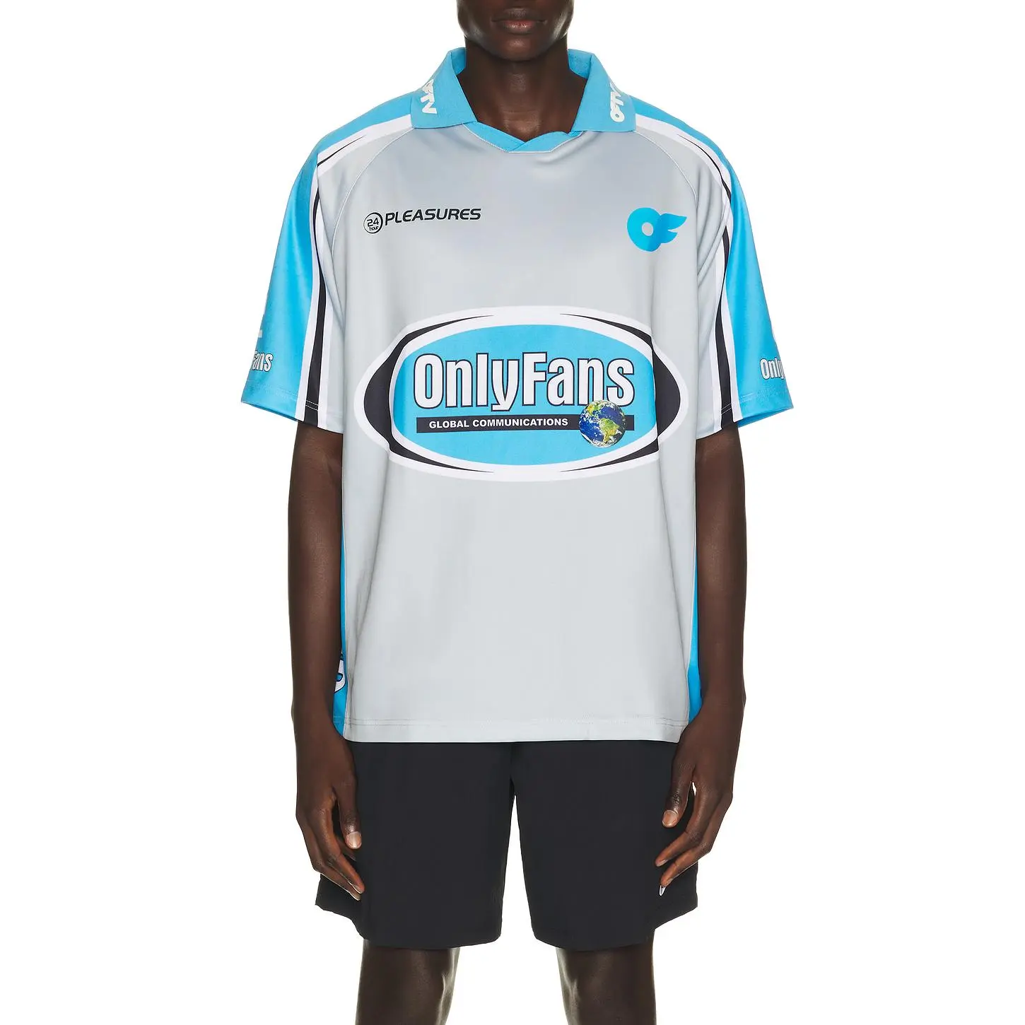 Pleasures x OnlyFans Jersey in Blue