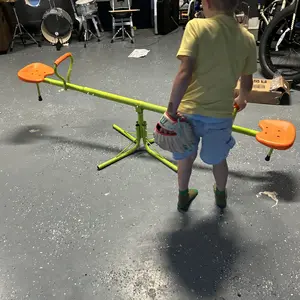 Segawe Kids Seesaw Swivel Teeter-Totter Home Playground Equipment, 360 Degrees Rotating Safe Durable