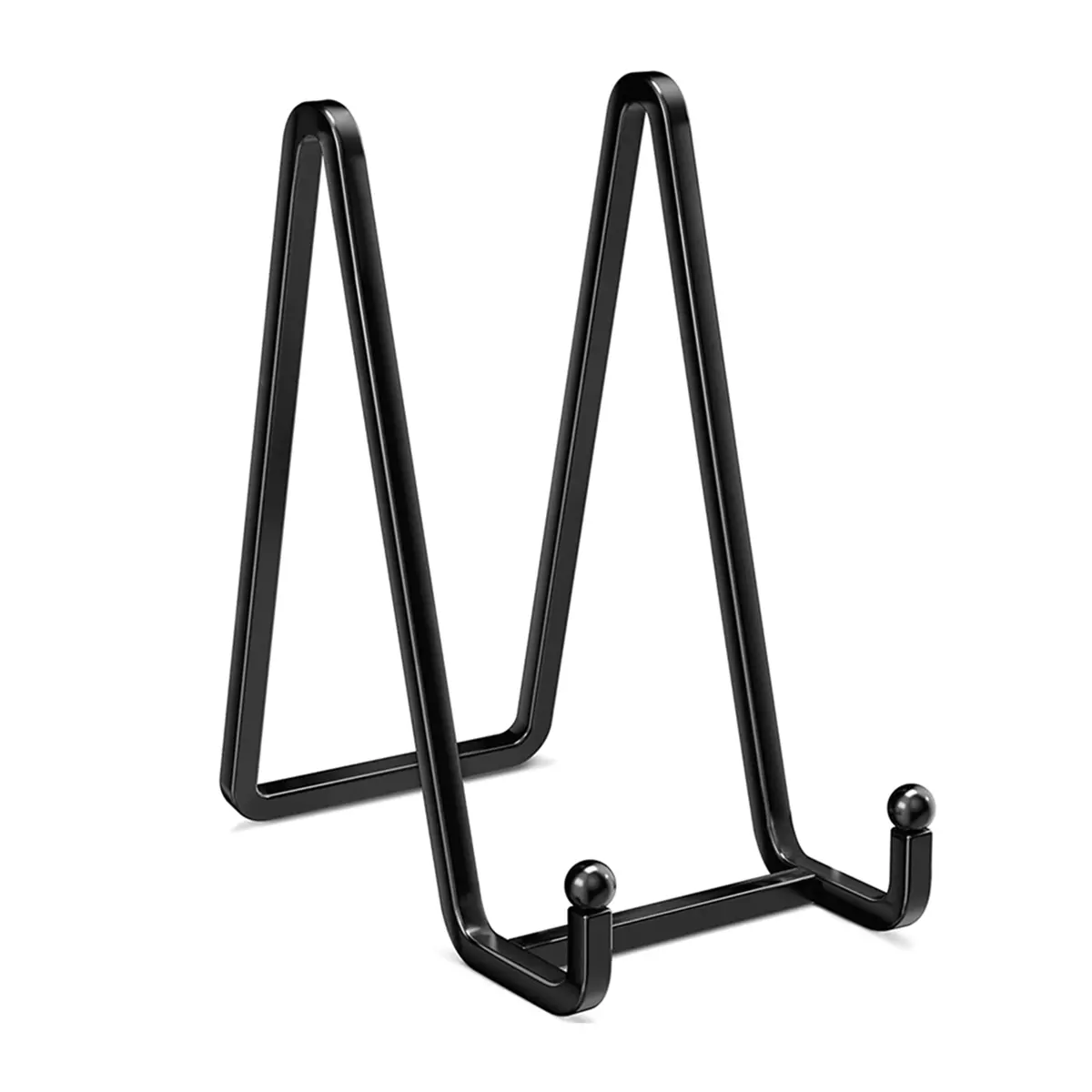 Sturdy Iron Wire 3-Inch Metal Plate Display Stands - Kitchen Card Holder, Photo Frame, Book Holder