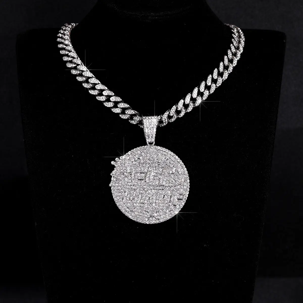 Silver round plate+20 inch dragon beard