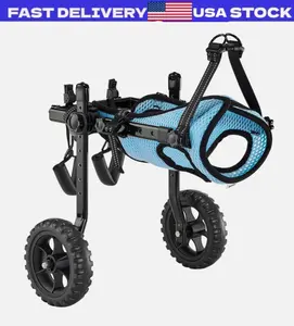 Uimoso Adjustable Pet Wheelchair for Small Dogs with Hind Leg Disabilities XS