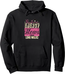 Funny Long Walks Lovers Workout Walking Meme Pun for Women Pullover Hoodie - Griseldatu Shop 71B0DV4ZKH5B