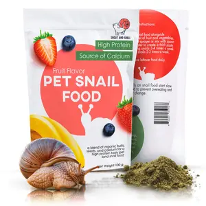 Snout and Shell & Shell Fruit Pet Land Snail Food - Tasty High-Protein, Calcium Blend for Snails, Easy Addition to Your Garden Snails Terrarium or Snail Habitat
