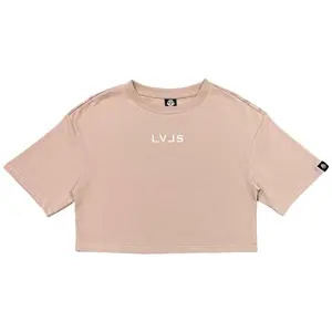LEVELS OVERSIZED CROP TEE | NUDE