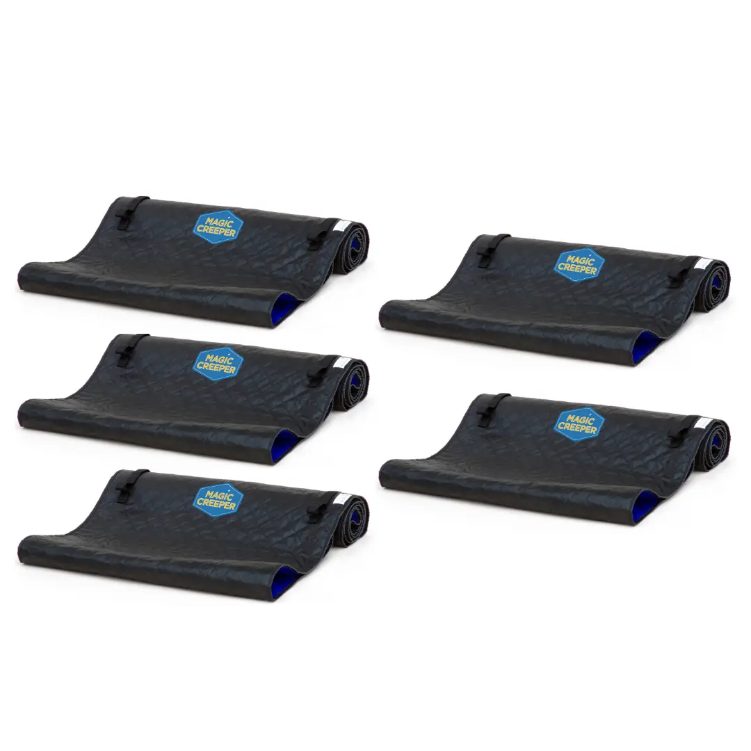 5 Pack Patented Magic Creeper - 60" x 29", Lightweight, Portable, Glides Smoothly on Any Terrain, Oil & Water-Resistant