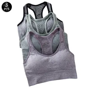 Women's sports bras, back-style support belts bras, Return Flow back-style high-support sports bras, seamless yoga sports bras, with padding support, suitable for sports, gym, yoga use