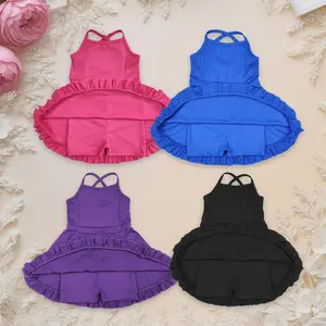 Sibling Teen Girl Clothes Knit Knee Length Active Wear Athletic Dresses