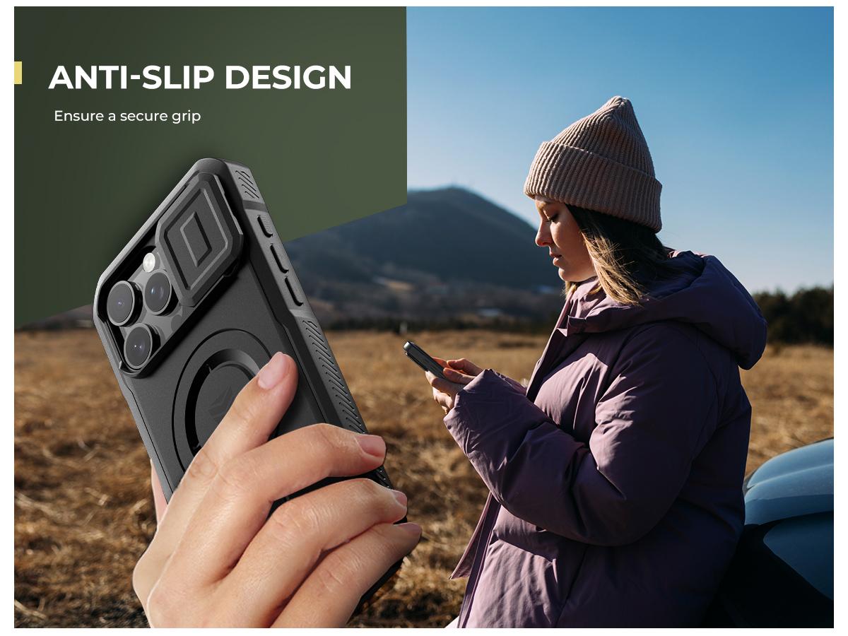 Dexnor Case for iPhone 16 15 14 13 12 Series, with Slide Camera Cover & Adjustable Kickstand & Built-in Screen Protector,Compatible with MagSafe Shockproof Bumper Cases Heavy-Duty Magnetic Protective Cover