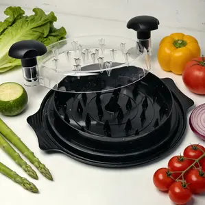 Chicken Shredder Tool Twist Large - 10'' Pro Meat Shredders for Chicken Breast,Visible Kitchen Gadgets Grinder Machine with Brush,Strong Anti-Slip Mat,Food Tong Ergonomic Handle,BPA Free (Black)