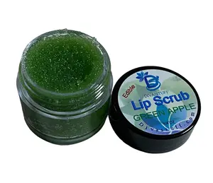Diva Stuff Green Apple Flavor Lip Scrub, Best Flavor, Hydrates and Exfoliates, Item E26 Skincare Sugar Nourishing