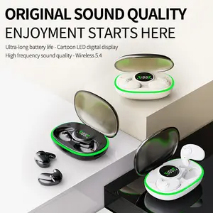 Sleep wireless earbuds, ultra-thin and comfortable to wear while sleeping, compatible with all smartphones