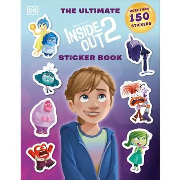 Disney Pixar Inside Out 2 Ultimate Sticker Book - DK Paperback, English Extra Stickers, Emotional Adventure, Engaging for Hours, 10.94"h x 8.21"l x 0.15"w, No Battery Needed, Character-Based Children's Humanities & Social Sciences Book