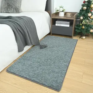 Small Washable Area Rugs for Bedroom, 2*4 Runner Rug with for Hallway, Non Slip Carpet Indoor Rug Runner for, Bedside, Entryway Home Decor, Grey