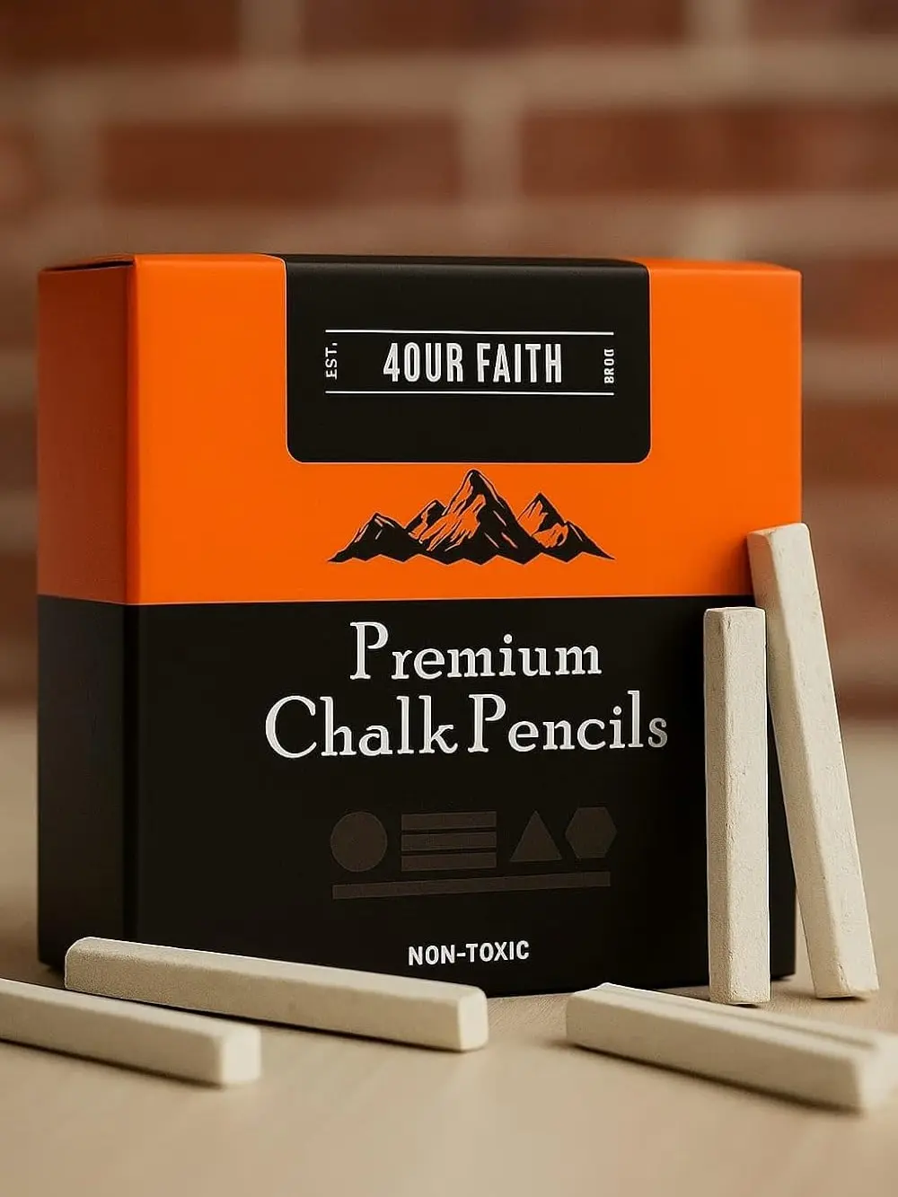 Pack of 30 (200g) Edible Slate Pencils – Natural Limestone Chalk Bars | White Thin Edible Chalk | Earthy Goodies