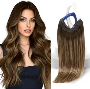 Sunny Wire Invisible Real Human Hair  12-24“ Length Natural Straight Soft and Easy to wear Women luxy hair Festive Gift Ideas #Summervibes
