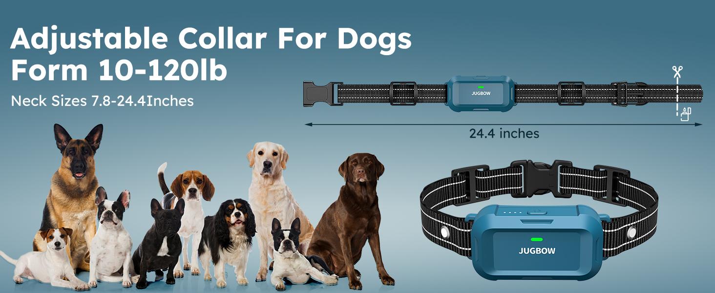 Jugbow Dog Collar-4200FT Dog Training Collar with Remote, IPX8 Waterproof E Collar for Dogs Training Rechargeable Collars for Large Security Lock, Rechargeable e-Collar Outdoor