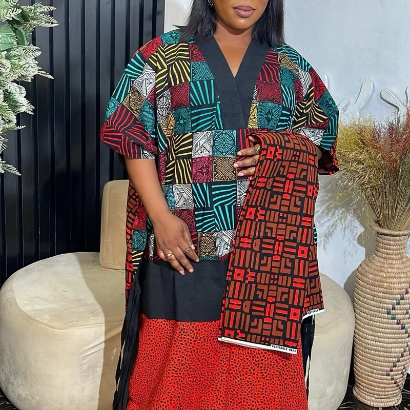 Bunmy Elegant Bubu kaftan dress with Aso oke   - Elegant Womenswear Party Dress