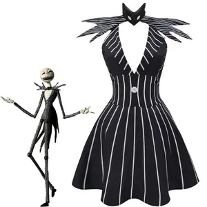 Nightmares Before Christmas Cosplay Jack Alternate Cosplay Costume Jack Skellington Halloween Performance Costume