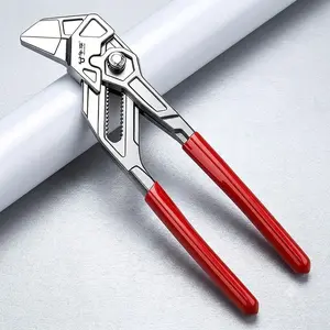 1pc Pliers Wrench, Two-In-One Adjustable Chrome Vanadium Steel Wrench, Flat Jaw Parallel Mouth, Ideal for Home Repair, Bolts, Nuts