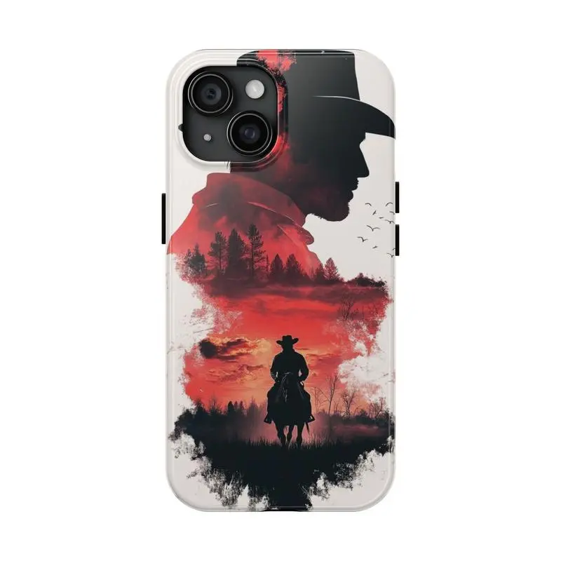 Red Dead Redemption 2 Themed Tough Phone Case - Durable Protection for Gamers