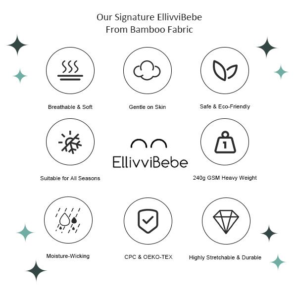 EllivviBebe Bamboo Viscose Newborn Baby Pajamas Sleepers Two Way Zipper Romper Super Soft Kid Boys Girls Clothes Pjs Toddler Sleepwear with Fun Lemon Print 95% Bamboo Viscose