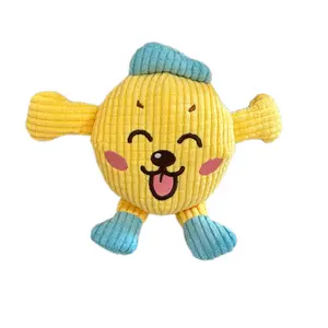 Pet Dog Cat Chew Toy, Smiling Face Dog Eye Toy, Teeth Grinding Playtime Accessory, Non-Sponge Rubber Material