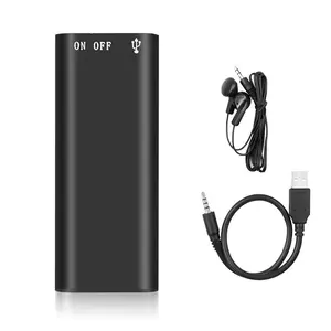 Ultra-Thin Micro Digital Voice Recorder - 4-32GB, Sound Activated, Noise Reduction, Durable Audio Recording Device with 8GB MP3 Player for Cycling Leisure & Outdoor Activities