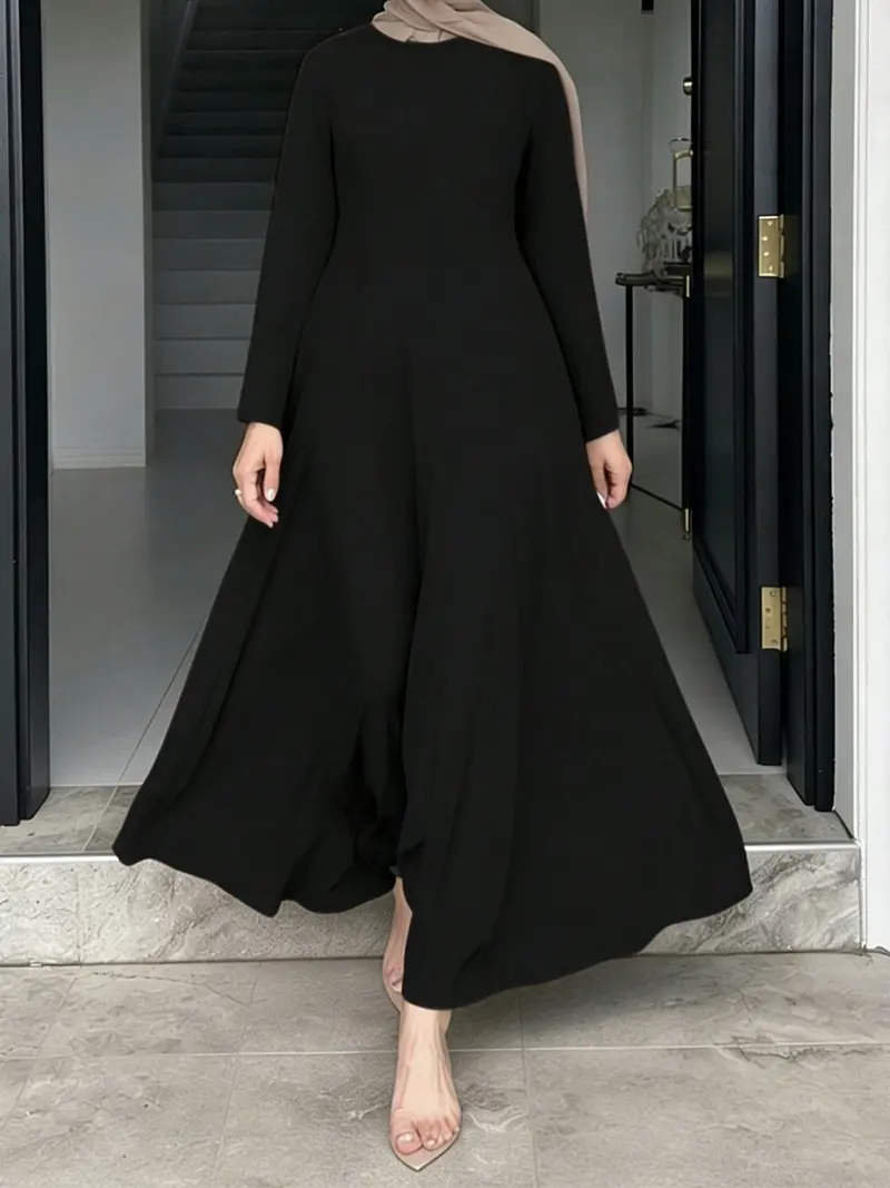 Long black dresses long sleeves for women